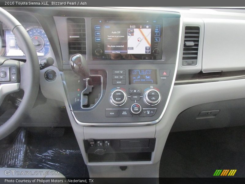 Blizzard Pearl / Ash 2016 Toyota Sienna XLE