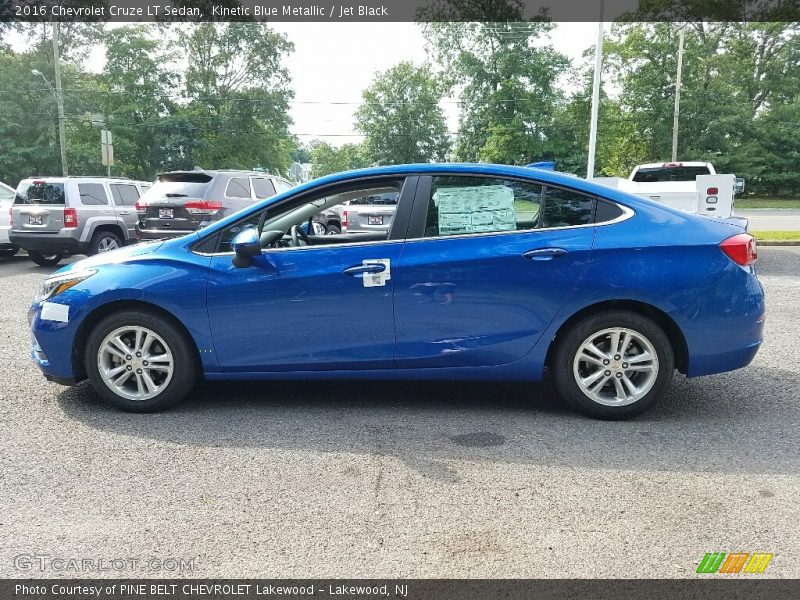 Kinetic Blue Metallic / Jet Black 2016 Chevrolet Cruze LT Sedan