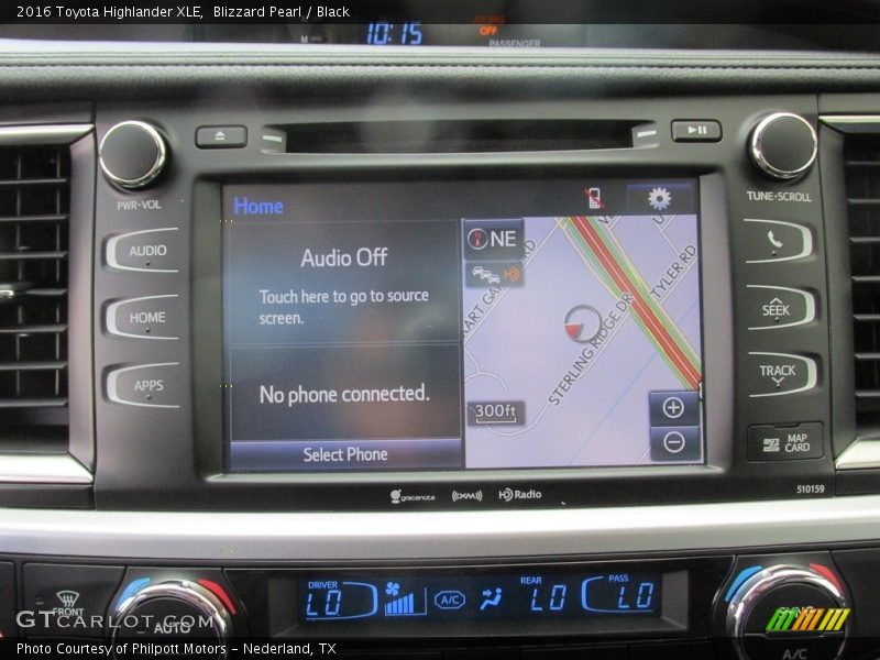 Blizzard Pearl / Black 2016 Toyota Highlander XLE
