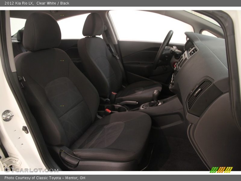 Clear White / Black 2012 Kia Rio LX