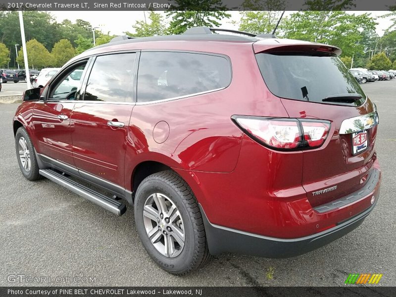 Siren Red Tintcoat / Ebony 2017 Chevrolet Traverse LT