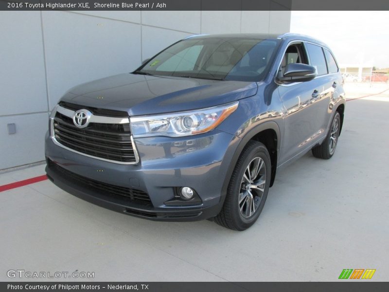 Shoreline Blue Pearl / Ash 2016 Toyota Highlander XLE