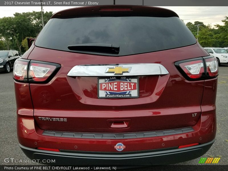 Siren Red Tintcoat / Ebony 2017 Chevrolet Traverse LT