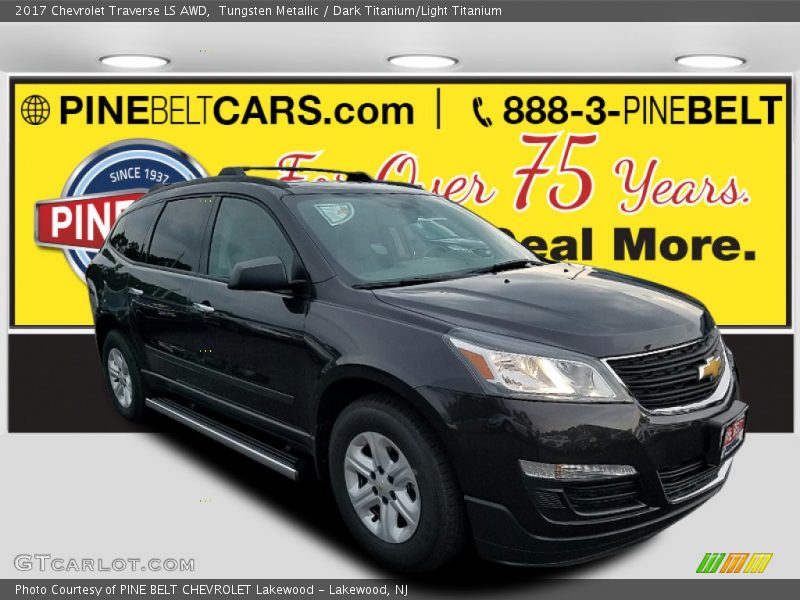 Tungsten Metallic / Dark Titanium/Light Titanium 2017 Chevrolet Traverse LS AWD