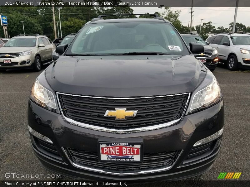 Tungsten Metallic / Dark Titanium/Light Titanium 2017 Chevrolet Traverse LS AWD