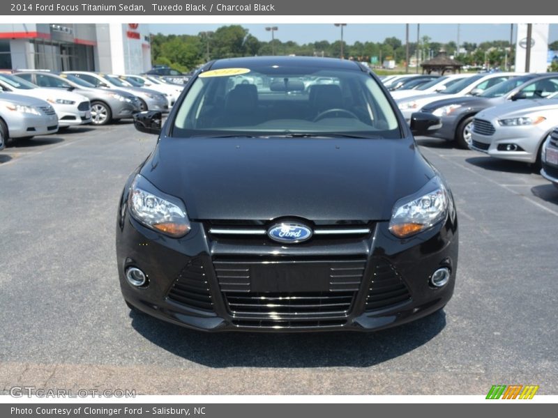 Tuxedo Black / Charcoal Black 2014 Ford Focus Titanium Sedan