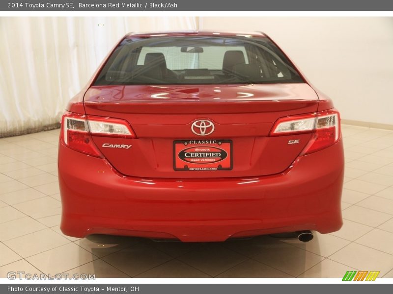 Barcelona Red Metallic / Black/Ash 2014 Toyota Camry SE