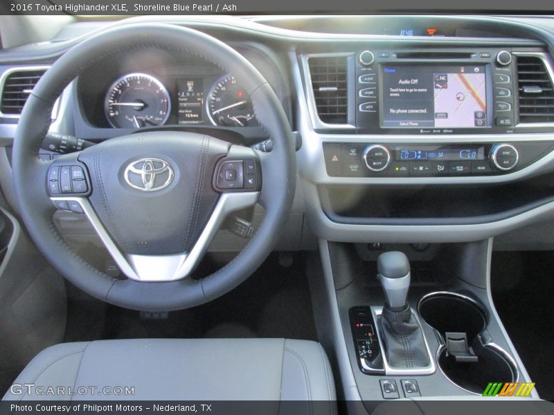Shoreline Blue Pearl / Ash 2016 Toyota Highlander XLE