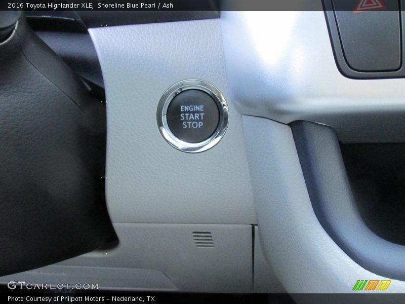 Shoreline Blue Pearl / Ash 2016 Toyota Highlander XLE