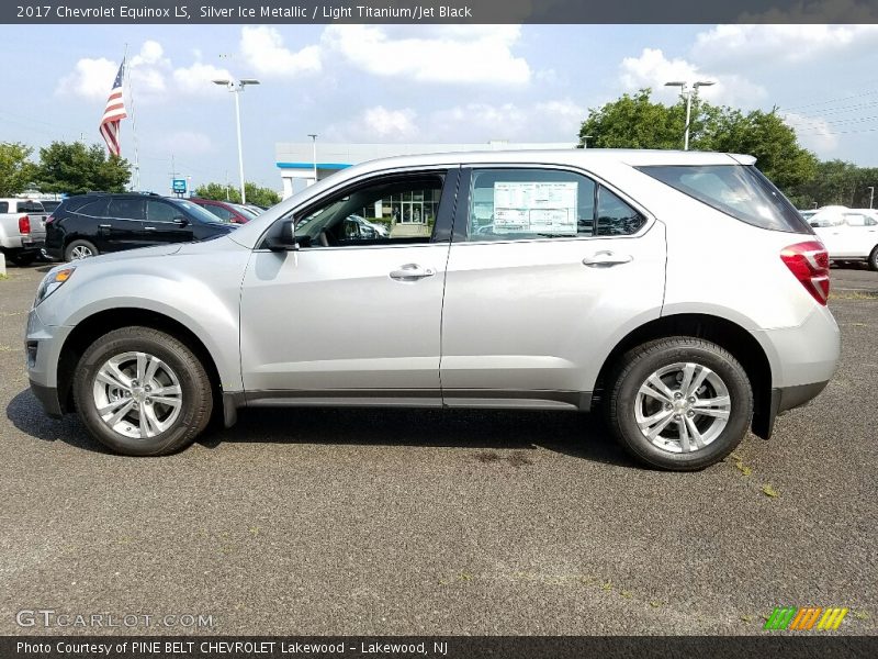 Silver Ice Metallic / Light Titanium/Jet Black 2017 Chevrolet Equinox LS