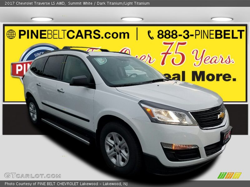 Summit White / Dark Titanium/Light Titanium 2017 Chevrolet Traverse LS AWD