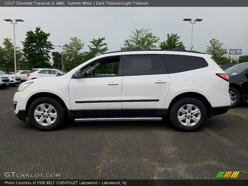 Summit White / Dark Titanium/Light Titanium 2017 Chevrolet Traverse LS AWD