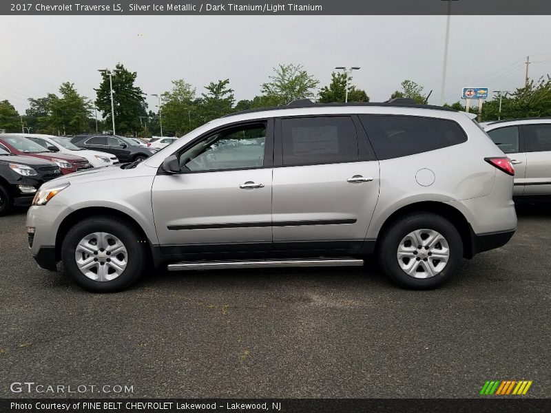 Silver Ice Metallic / Dark Titanium/Light Titanium 2017 Chevrolet Traverse LS