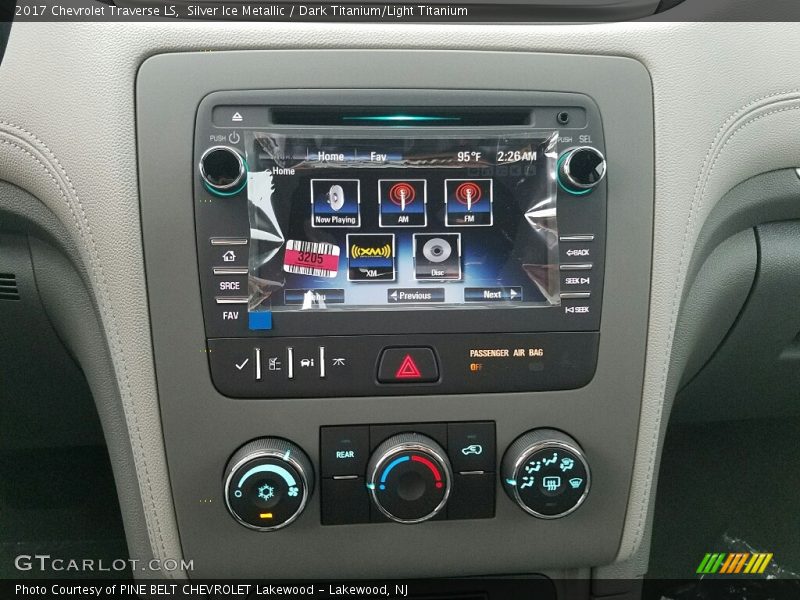 Silver Ice Metallic / Dark Titanium/Light Titanium 2017 Chevrolet Traverse LS
