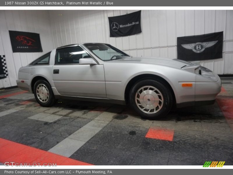 Platinum Mist Metallic / Blue 1987 Nissan 300ZX GS Hatchback