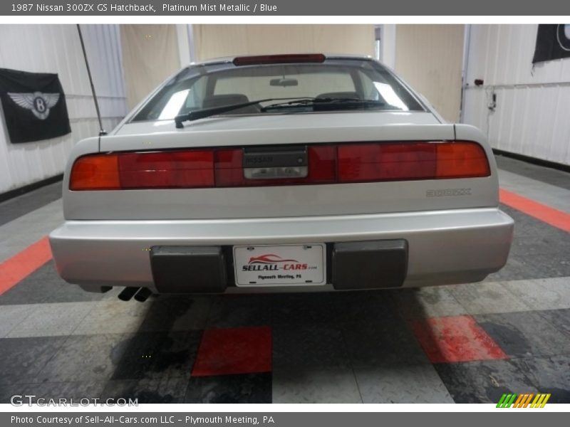 Platinum Mist Metallic / Blue 1987 Nissan 300ZX GS Hatchback