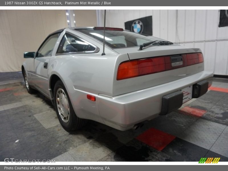 Platinum Mist Metallic / Blue 1987 Nissan 300ZX GS Hatchback
