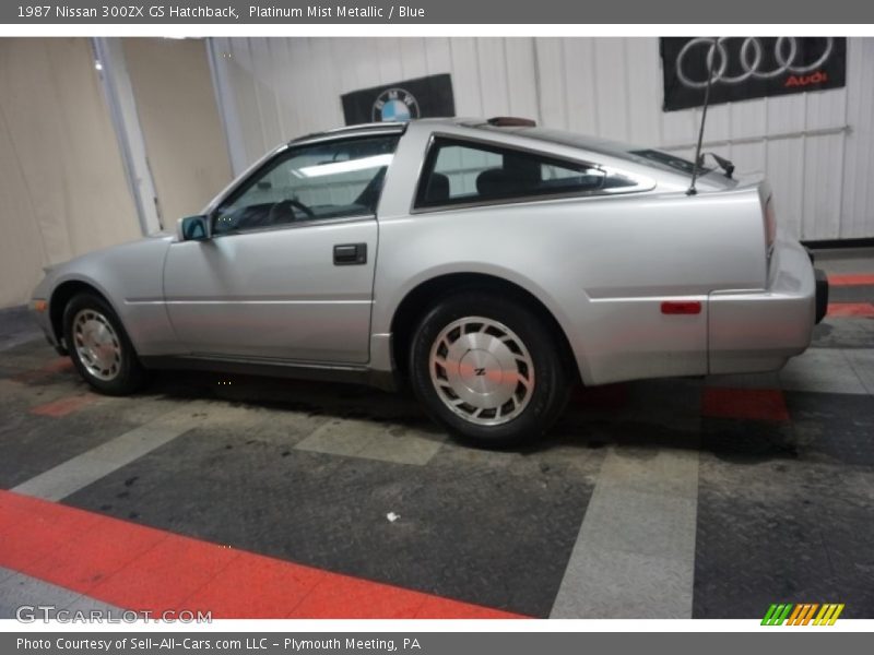 Platinum Mist Metallic / Blue 1987 Nissan 300ZX GS Hatchback