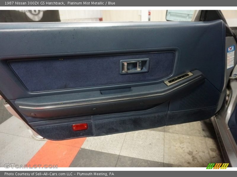 Platinum Mist Metallic / Blue 1987 Nissan 300ZX GS Hatchback