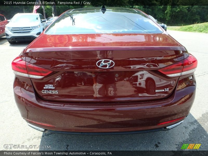 Pamplona Red / Gray 2015 Hyundai Genesis 3.8 Sedan