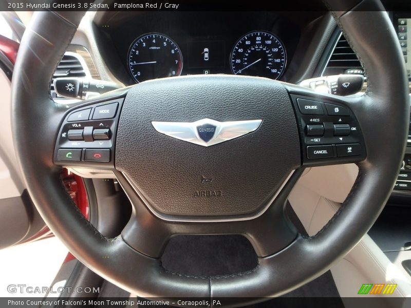 Pamplona Red / Gray 2015 Hyundai Genesis 3.8 Sedan