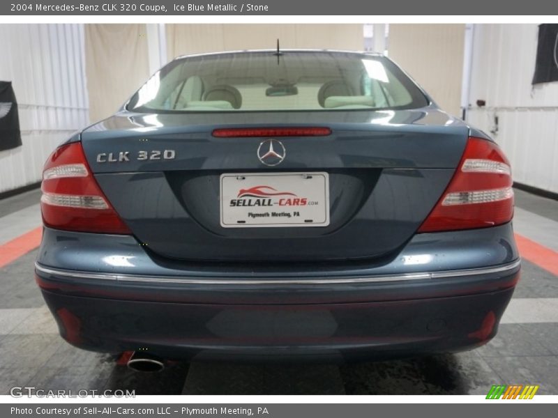 Ice Blue Metallic / Stone 2004 Mercedes-Benz CLK 320 Coupe