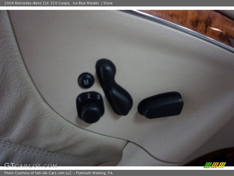 Ice Blue Metallic / Stone 2004 Mercedes-Benz CLK 320 Coupe