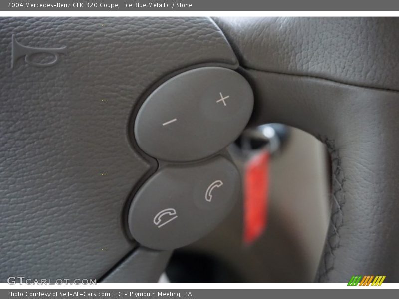 Ice Blue Metallic / Stone 2004 Mercedes-Benz CLK 320 Coupe