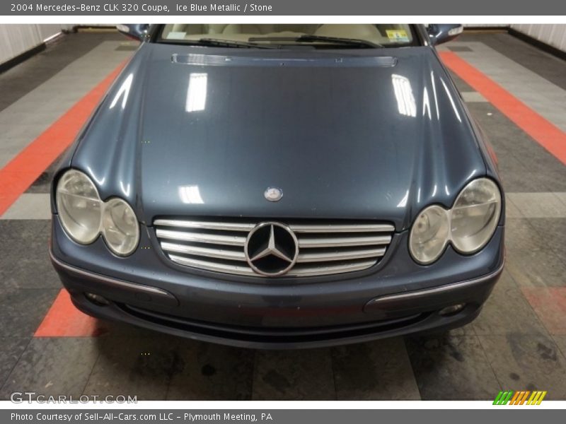 Ice Blue Metallic / Stone 2004 Mercedes-Benz CLK 320 Coupe