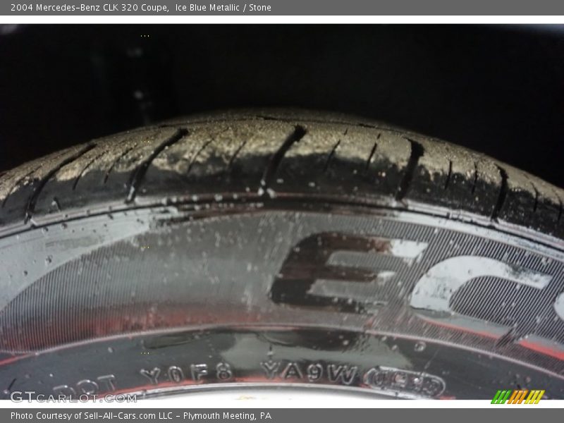 Ice Blue Metallic / Stone 2004 Mercedes-Benz CLK 320 Coupe