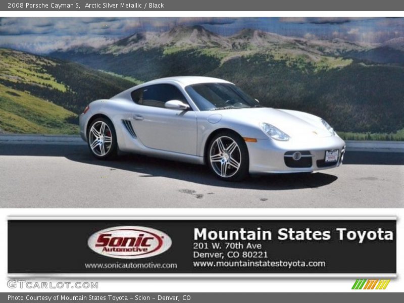 Arctic Silver Metallic / Black 2008 Porsche Cayman S