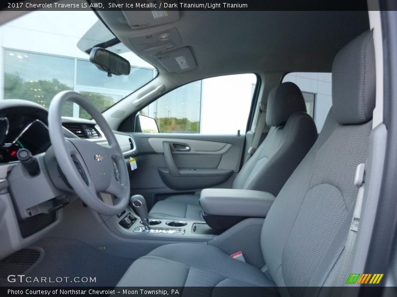 Silver Ice Metallic / Dark Titanium/Light Titanium 2017 Chevrolet Traverse LS AWD