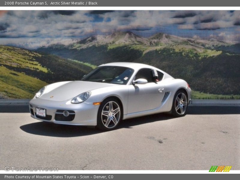 Arctic Silver Metallic / Black 2008 Porsche Cayman S