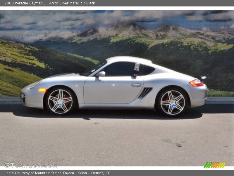 Arctic Silver Metallic / Black 2008 Porsche Cayman S