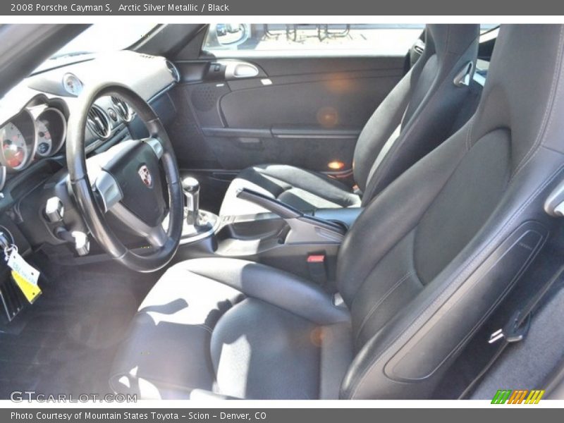 Arctic Silver Metallic / Black 2008 Porsche Cayman S