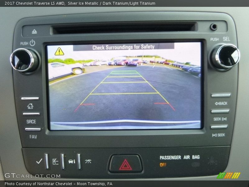 Silver Ice Metallic / Dark Titanium/Light Titanium 2017 Chevrolet Traverse LS AWD