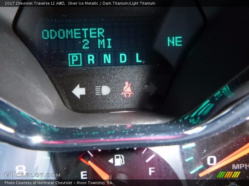 Silver Ice Metallic / Dark Titanium/Light Titanium 2017 Chevrolet Traverse LS AWD