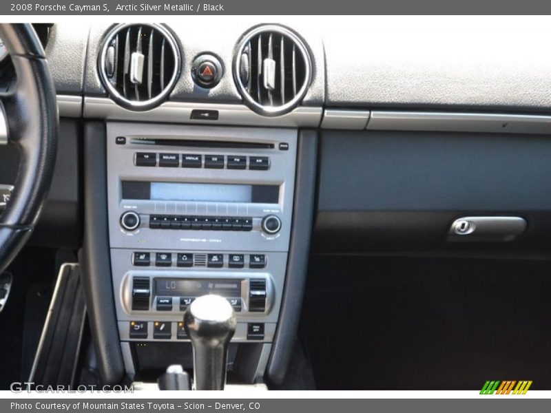 Arctic Silver Metallic / Black 2008 Porsche Cayman S