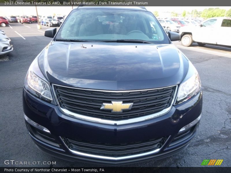 Blue Velvet Metallic / Dark Titanium/Light Titanium 2017 Chevrolet Traverse LS AWD