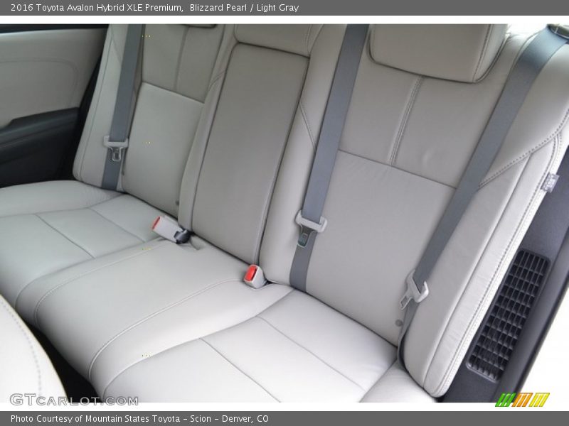Blizzard Pearl / Light Gray 2016 Toyota Avalon Hybrid XLE Premium