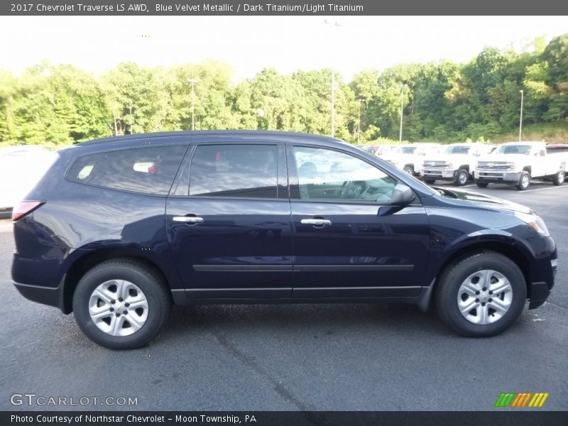 Blue Velvet Metallic / Dark Titanium/Light Titanium 2017 Chevrolet Traverse LS AWD