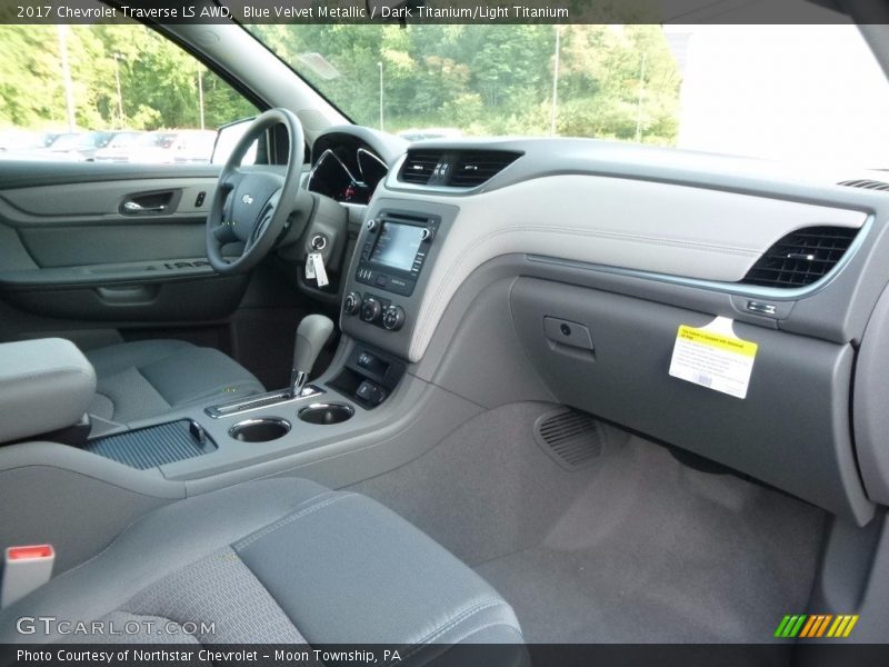 Blue Velvet Metallic / Dark Titanium/Light Titanium 2017 Chevrolet Traverse LS AWD