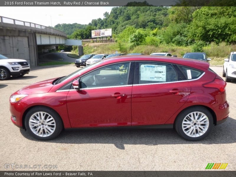 Ruby Red / Charcoal Black 2016 Ford Focus Titanium Hatch