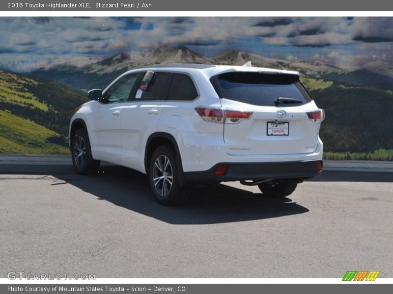 Blizzard Pearl / Ash 2016 Toyota Highlander XLE