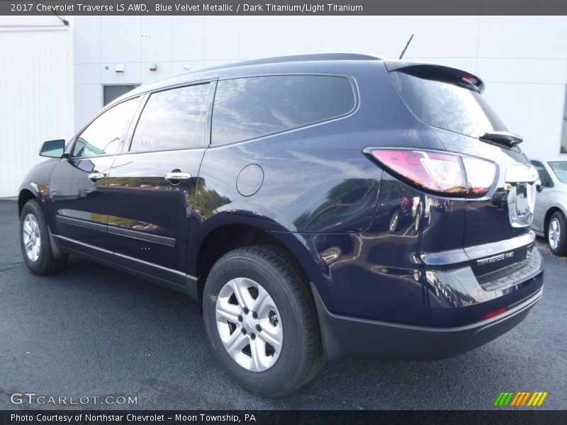 Blue Velvet Metallic / Dark Titanium/Light Titanium 2017 Chevrolet Traverse LS AWD