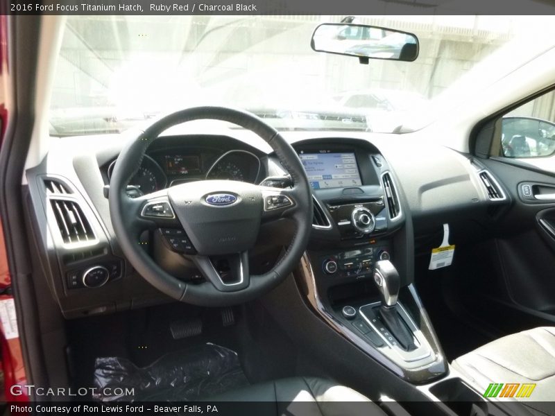 Ruby Red / Charcoal Black 2016 Ford Focus Titanium Hatch