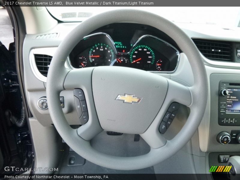 Blue Velvet Metallic / Dark Titanium/Light Titanium 2017 Chevrolet Traverse LS AWD