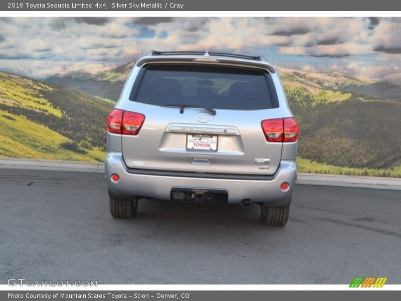 Silver Sky Metallic / Gray 2016 Toyota Sequoia Limited 4x4