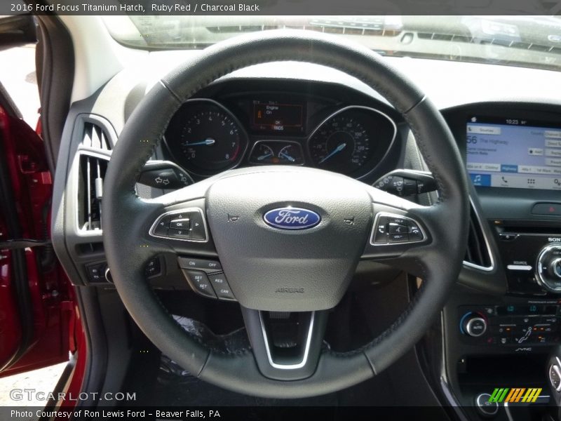 Ruby Red / Charcoal Black 2016 Ford Focus Titanium Hatch