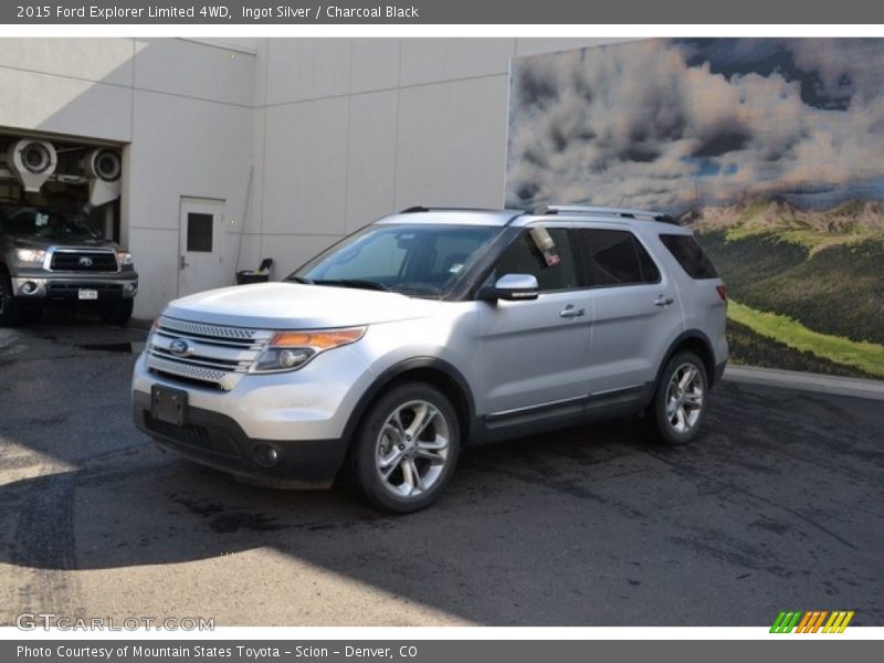 Ingot Silver / Charcoal Black 2015 Ford Explorer Limited 4WD